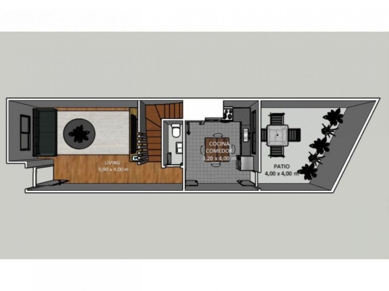 VENTA TRIPLEX PARQUE AVELLANEDA 5 AMBIENTES CON PATIO/ APTO CREDITO